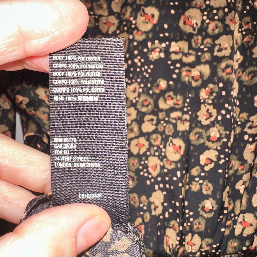 Free People Black Floral Blouse - Picture 10 of 12